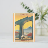 Armenia Vintage Travel Poster Postkarte (Stehend Vorderseite)