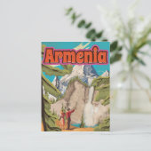 Armenia Vintage Travel Poster Postkarte (Stehend Vorderseite)