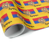 Armenia Wrapping Paper, armenische Flag patriotisc Geschenkpapier (Rolleneckpunkt)