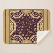 Armenian Alphabet Artwork Sherpa Blanket Sherpadecke (Vorderseite (Horizontal))