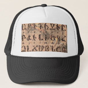 Armenian Alphabet Hat Truckerkappe