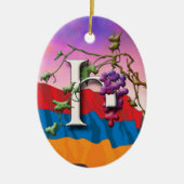 Armenian Alphabet Initials 'Eni' Ornament (Vorne)