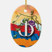 Armenian Alphabet Initials 'Fe' Ornament (Vorne)