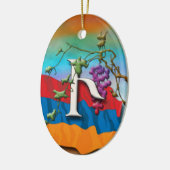 Armenian Alphabet Initials 'Hyun' Ornament (Links)