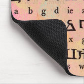 Armenian Alphabet Mouse Pad Mousepad (Ecke)