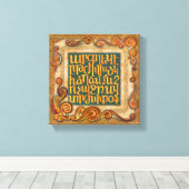 Armenian Alphabet Mural Leinwanddruck (Insitu (Holzboden))