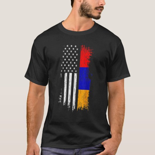 Armenian American Flag   Pride Armenia USA Tees (Vorderseite)