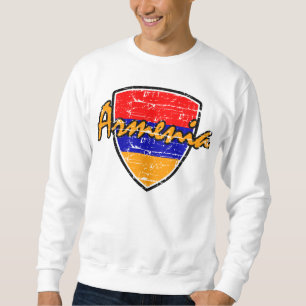 Armenian beunruhigte Flagge Sweatshirt