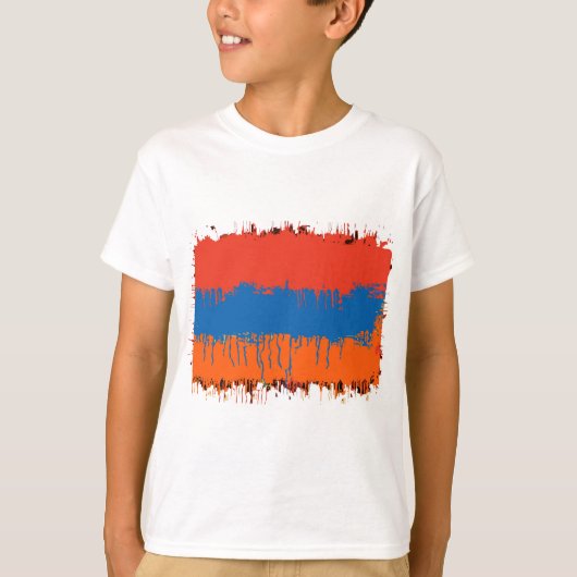 Armenian FlagSplat T-Shirt (Vorderseite)