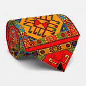 Armenian Folk Art Neck Tie Krawatte (Gerollt)