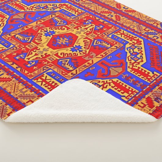 Armenian Folk Art Sherpa Blanket Sherpadecke (3/4)