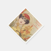 Armenian Frohe Weihnachtsbuch Napkin Serviette (Ecke)