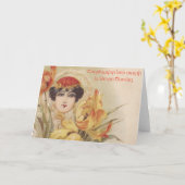 Armenian Frohe Weihnachtsgrüßkarte Karte (Gelbe Blume)