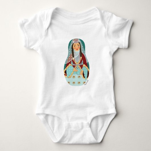 Armenian Matryoshka Baby Bodysuit Baby Strampler (Vorderseite)