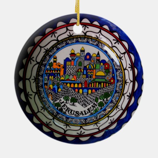 Armenian Painted Plate Ornament (Hinten)