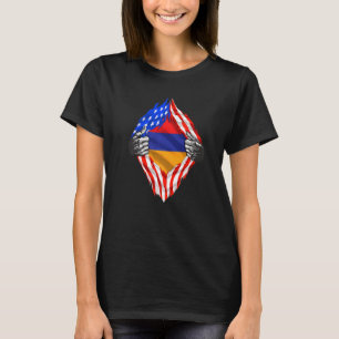 Armenianisches Erbe Armenien Wurzeln uns Amerikani T-Shirt