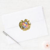 Armeniemblem Runder Aufkleber (Umschlag)