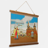 Armenien "Հ յ ա տ ա ա" Wandteppich Mit Holzrahmen (Gewinkelt)