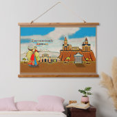 Armenien "Հ յ ա տ ա ա" Wandteppich Mit Holzrahmen (Schlafzimmer)