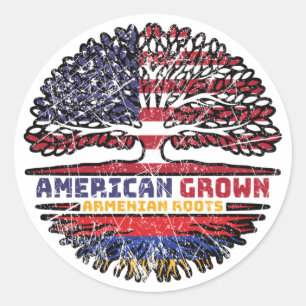 Armenien Armenien USA USA USA Vereinigte Staaten Runder Aufkleber