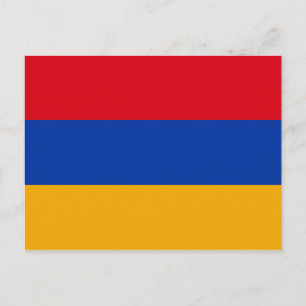 Armenien (Armenisch) Flaggenpostkarte Postkarte