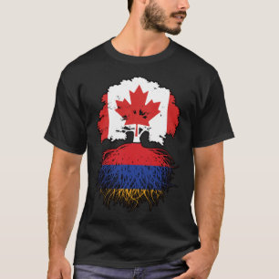 Armenien-Armenisch-Kanadische Baumrottflagge Kanad T-Shirt