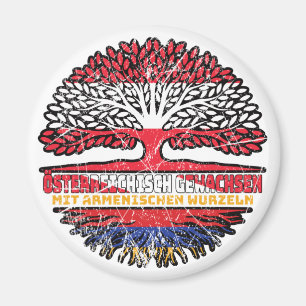 Armenien Armenisch Österreichisch Österreich Baum Magnet