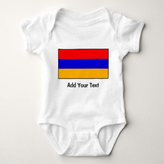 Armenien - armenische Flagge Baby Strampler (Vorderseite)