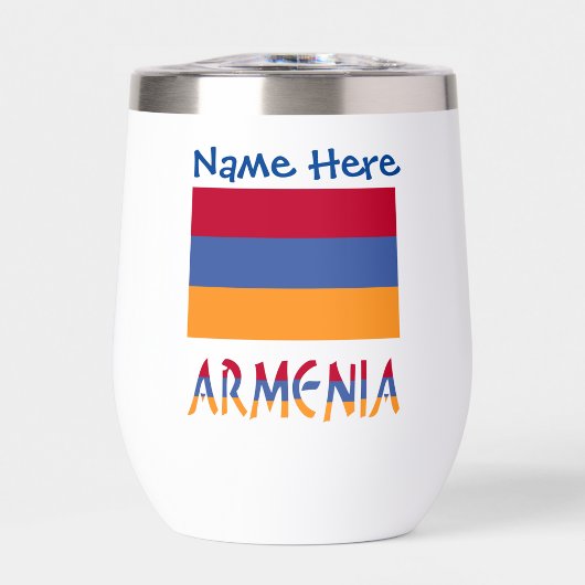 Armenien - Blaue Personalisierung unter armenische