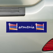 Armenien-Bürsten-Flagge Autoaufkleber (Auf Auto)