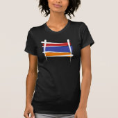 Armenien-Bürsten-Flagge T-Shirt (Vorderseite)