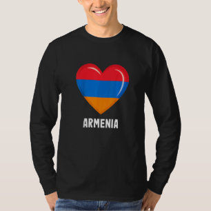 Armenien-Flagge Armenisch Armenien Erbe Wurzeln F T-Shirt