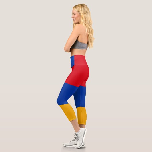 Armenien-Flagge Capri Leggings (Links)