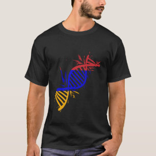 Armenien-Flagge DNA-Molekül Armenische Wurzeln Arm T-Shirt