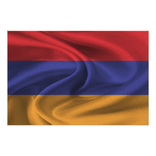 Armenien-Flagge Fotodruck
