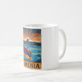 Armenien-Flagge Kaffeetasse (VorderseiteRechts)