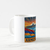 Armenien-Flagge Kaffeetasse (Vorderseite Links)