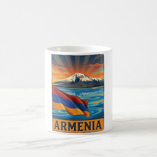 Armenien-Flagge Kaffeetasse (Mittel)