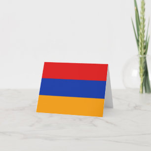 Armenien-Flagge Notizkarte Karte