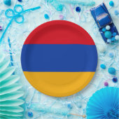 Armenien-Flagge Pappteller (Party)