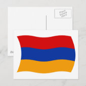 Armenien Flagge Postkarte (Vorne/Hinten)