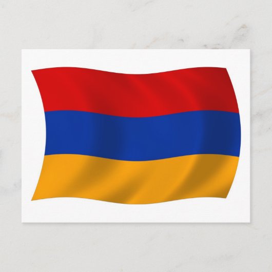 Armenien Flagge Postkarte (Vorderseite)