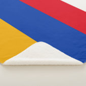 Armenien-Flagge Sherpadecke (3/4)