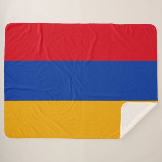 Armenien-Flagge Sherpadecke (Vorderseite (Horizontal))