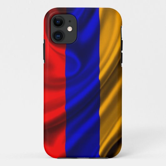 Armenien-Flaggen-Gewebe Case-Mate iPhone Hülle (Rückseite)