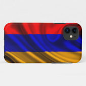 Armenien-Flaggen-Gewebe Case-Mate iPhone Hülle (Rückseite (Horizontal))