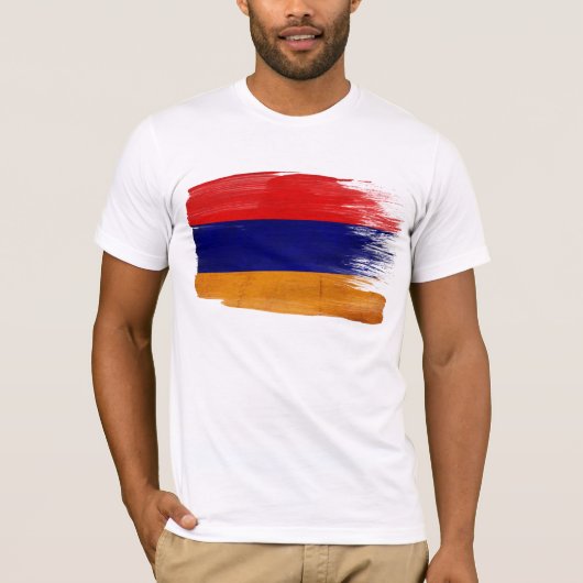 Armenien-Flaggen-T - Shirt (Vorderseite)