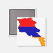 Armenien Flaggenkarte AM Magnet (Vorderseite/Rückseite)