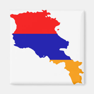 Armenien Flaggenkarte AM Magnet