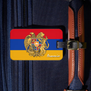 Armenien Gepäckmarken, patriotische armenische Fla Gepäckanhänger